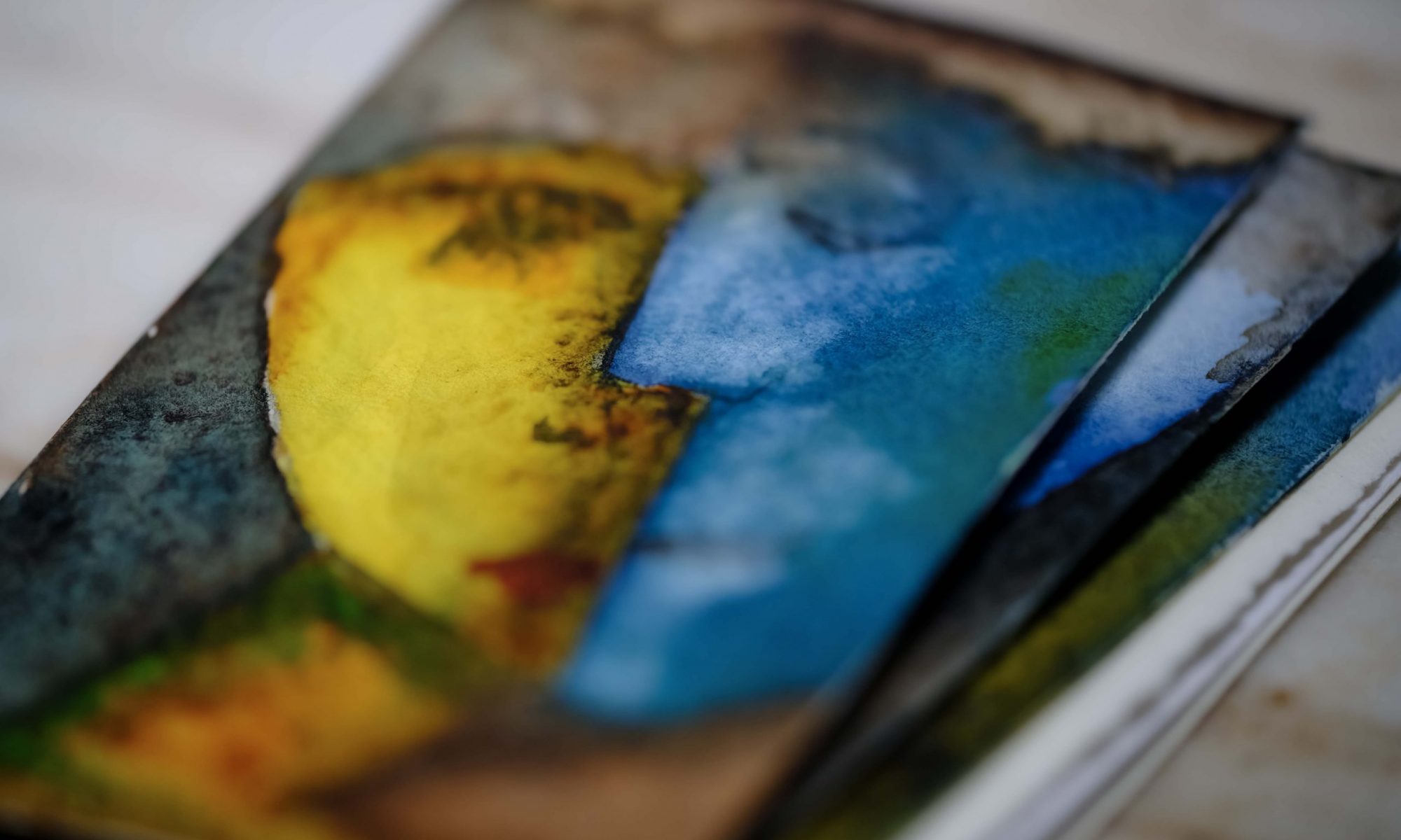 Visitenkarten | Aquarell auf Bütenpapier | © Torsten Gripp | 2026